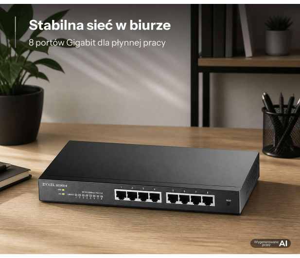 Zyxel 8p GS1900-8 (8x10/100/1000Mbit) - 1602440 - zdjęcie 5